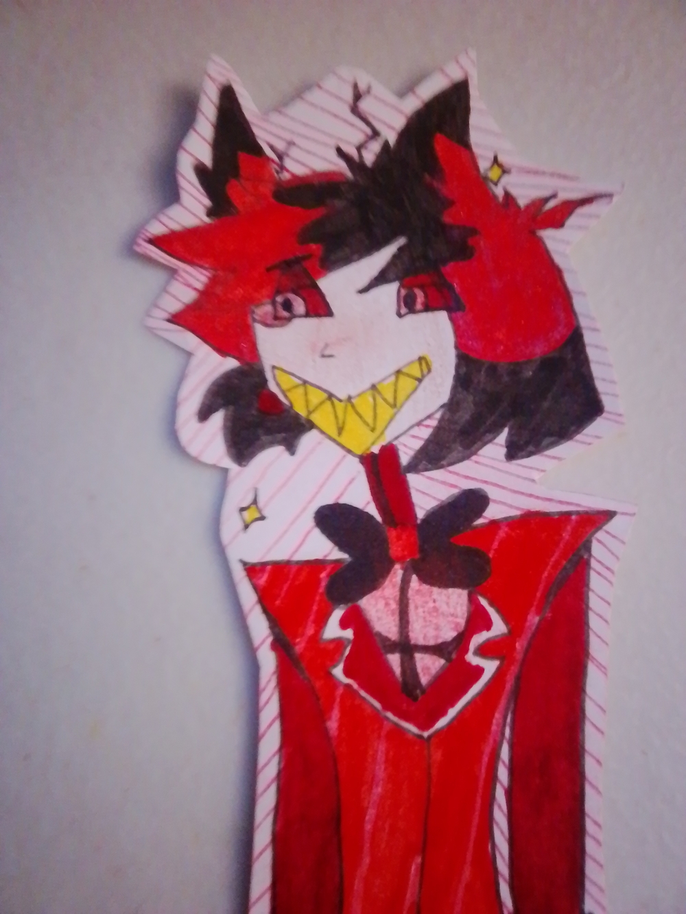 Hazbin Hotel Alastor Handmade colored drawing